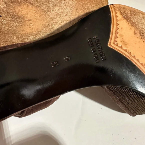 Yves Saint Laurent Brown Slingback Pumps Sz 9M - Picture 11 of 16